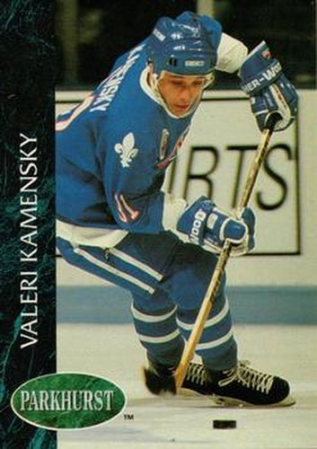 #377 Valeri Kamensky - Quebec Nordiques - 1992-93 Parkhurst Hockey