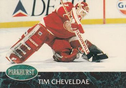 #37 Tim Cheveldae - Detroit Red Wings - 1992-93 Parkhurst Hockey