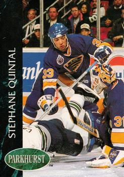 #384 Stephane Quintal - St. Louis Blues - 1992-93 Parkhurst Hockey