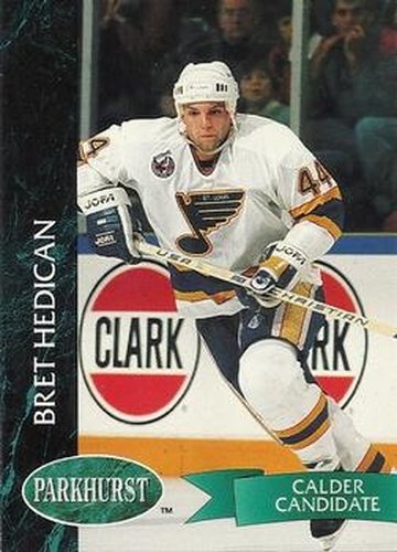 #385 Bret Hedican - St. Louis Blues - 1992-93 Parkhurst Hockey