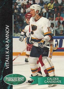 #387 Vitali Karamnov - St. Louis Blues - 1992-93 Parkhurst Hockey