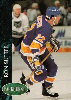 #389 Ron Sutter - St. Louis Blues - 1992-93 Parkhurst Hockey