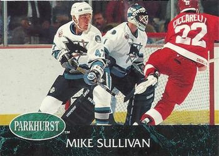 #395 Mike Sullivan - San Jose Sharks - 1992-93 Parkhurst Hockey