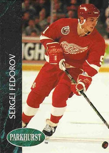 #39 Sergei Fedorov - Detroit Red Wings - 1992-93 Parkhurst Hockey