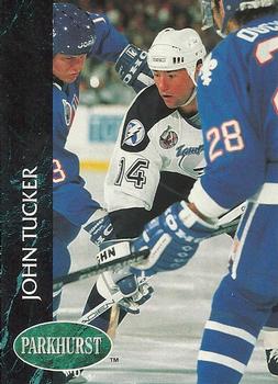 #405 John Tucker - Tampa Bay Lightning - 1992-93 Parkhurst Hockey