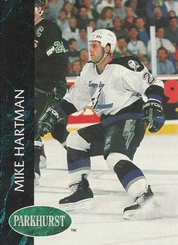 #407 Mike Hartman - Tampa Bay Lightning - 1992-93 Parkhurst Hockey