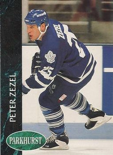 #410 Peter Zezel - Toronto Maple Leafs - 1992-93 Parkhurst Hockey