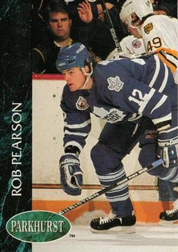 #414 Rob Pearson - Toronto Maple Leafs - 1992-93 Parkhurst Hockey