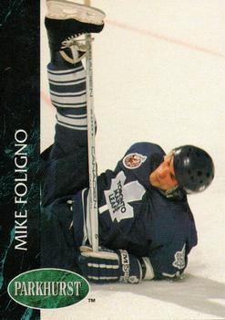 #415 Mike Foligno - Toronto Maple Leafs - 1992-93 Parkhurst Hockey