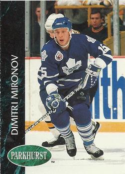 #417 Dmitri Mironov - Toronto Maple Leafs - 1992-93 Parkhurst Hockey