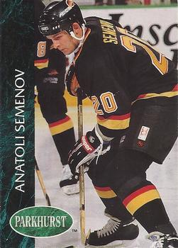 #420 Anatoli Semenov - Vancouver Canucks - 1992-93 Parkhurst Hockey