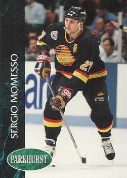 #421 Sergio Momesso - Vancouver Canucks - 1992-93 Parkhurst Hockey