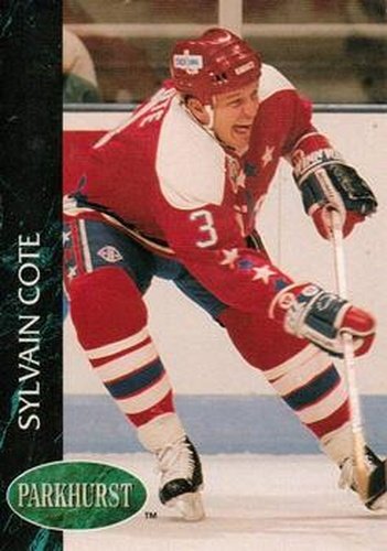 #431 Sylvain Cote - Washington Capitals - 1992-93 Parkhurst Hockey