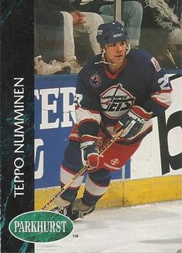 #438 Teppo Numminen - Winnipeg Jets - 1992-93 Parkhurst Hockey