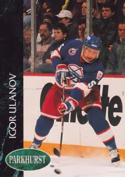 #440 Igor Ulanov - Winnipeg Jets - 1992-93 Parkhurst Hockey