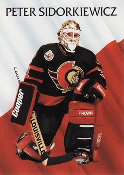 #450 Peter Sidorkiewicz - Ottawa Senators - 1992-93 Parkhurst Hockey