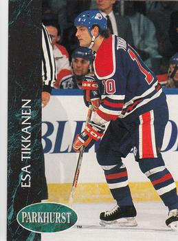 #46 Esa Tikkanen - Edmonton Oilers - 1992-93 Parkhurst Hockey