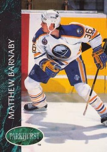 #483 Matthew Barnaby - Buffalo Sabres - 1992-93 Parkhurst Hockey