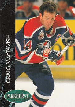 #48 Craig MacTavish - Edmonton Oilers - 1992-93 Parkhurst Hockey