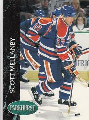 #52 Scott Mellanby - Edmonton Oilers - 1992-93 Parkhurst Hockey