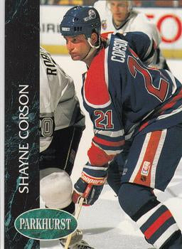 #53 Shayne Corson - Edmonton Oilers - 1992-93 Parkhurst Hockey