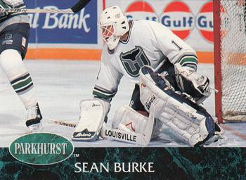 #57 Sean Burke - Hartford Whalers - 1992-93 Parkhurst Hockey