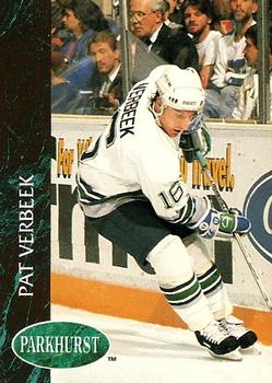 #58 Pat Verbeek - Hartford Whalers - 1992-93 Parkhurst Hockey