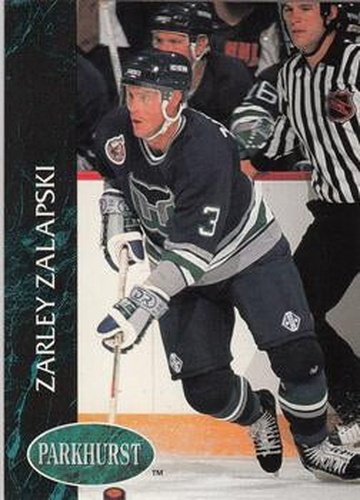 #59 Zarley Zalapski - Hartford Whalers - 1992-93 Parkhurst Hockey