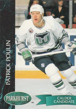 #60 Patrick Poulin - Hartford Whalers - 1992-93 Parkhurst Hockey
