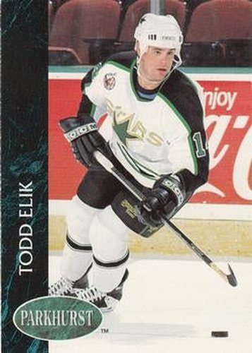 #77 Todd Elik - Minnesota North Stars - 1992-93 Parkhurst Hockey