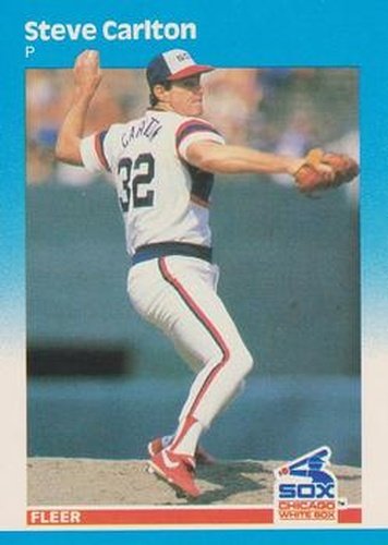 #490 Steve Carlton - Chicago White Sox - 1987 Fleer Baseball