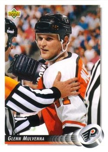 #490 Glenn Mulvenna - Philadelphia Flyers - 1992-93 Upper Deck Hockey