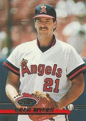 #490 Greg Myers - California Angels - 1993 Stadium Club Baseball