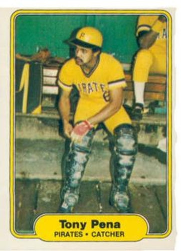 #490 Tony Pena - Pittsburgh Pirates - 1982 Fleer Baseball