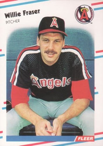 #490 Willie Fraser - California Angels - 1988 Fleer Baseball