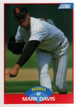 #490 Mark Davis - San Diego Padres - 1989 Score Baseball