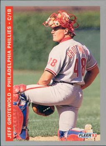 #490 Jeff Grotewold - Philadelphia Phillies - 1993 Fleer Baseball