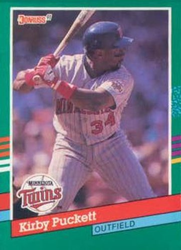 #490 Kirby Puckett - Minnesota Twins - 1991 Donruss Baseball