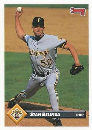#490 Stan Belinda - Pittsburgh Pirates - 1993 Donruss Baseball