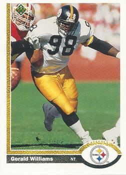 #490 Gerald Williams - Pittsburgh Steelers - 1991 Upper Deck Football
