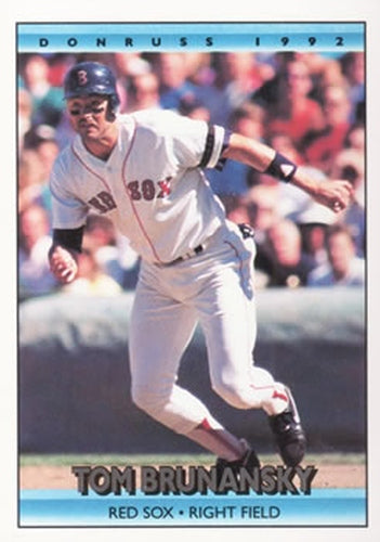 #490 Tom Brunansky - Boston Red Sox - 1992 Donruss Baseball