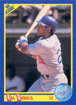 #490 Kal Daniels - Los Angeles Dodgers - 1990 Score Baseball