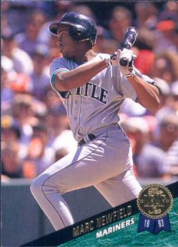 #490 Marc Newfield - Seattle Mariners - 1993 Leaf Baseball