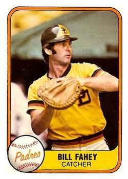 #490 Bill Fahey - San Diego Padres - 1981 Fleer Baseball