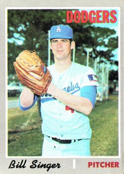 #490 Bill Singer - Los Angeles Dodgers - 1970 Topps Baseball