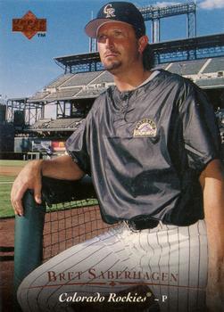 #490 Bret Saberhagen - Colorado Rockies - 1995 Upper Deck Baseball