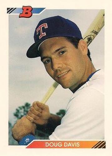#490 Doug Davis - Texas Rangers - 1992 Bowman Baseball