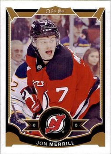 #490 Jon Merrill - New Jersey Devils - 2015-16 O-Pee-Chee Hockey