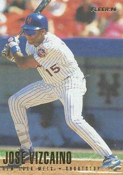 #490 Jose Vizcaino - New York Mets - 1996 Fleer Baseball