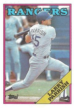 #490 Larry Parrish - Texas Rangers - 1988 Topps Baseball